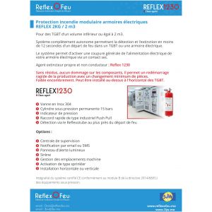 3JW ReflexoFeu Protection incendie Autonome et modulaire pour Armoire Electrique REFLEX 2 KG / 2 m³